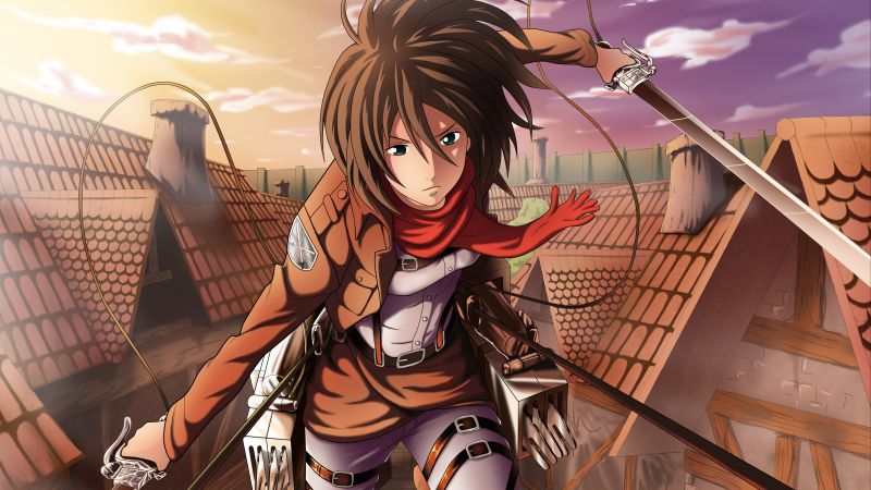 Mikasa Ackerman, 5K, Attack on Titan, Shingeki no Kyojin