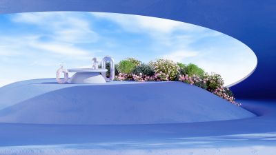 Interior, Blue aesthetic, Modern, Microsoft Design