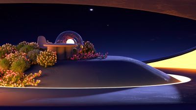 Aesthetic interior, Microsoft Design, Night, Modern architecture, Dark aesthetic