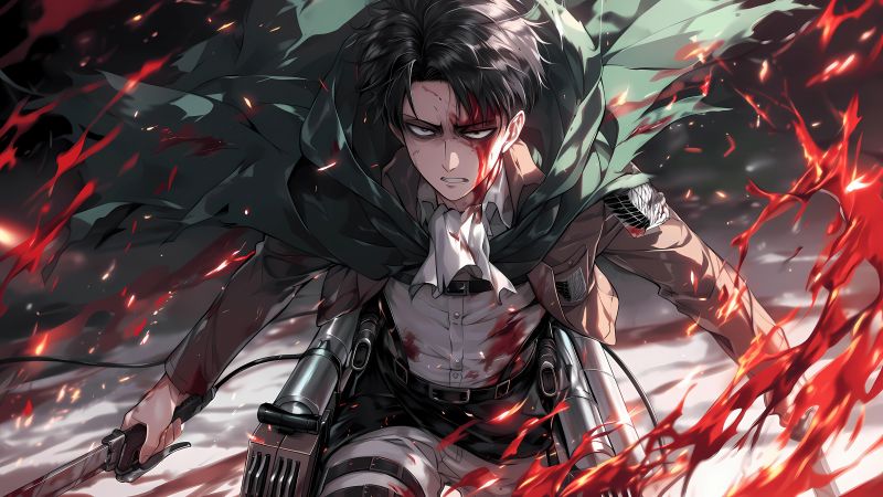 Levi Ackerman, AI art, Attack on Titan, 5K