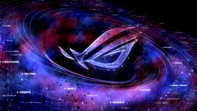 ASUS ROG, Supernova, Galaxy, Digital art, Futuristic, Logo