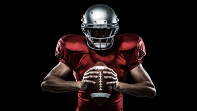 American football player, 8K, AMOLED, 5K, Jersey, Helmet, Black background