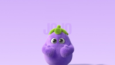 Cute cartoon, Purple background, 5K, Honor Magic V Flip 2, Stock