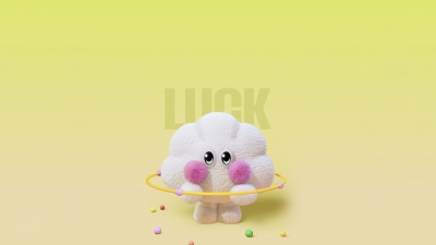 Cute cartoon, Kawaii, 5K, Honor Magic V Flip 2, Stock, Yellow gradient