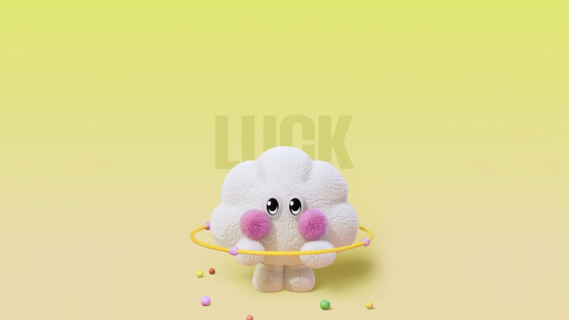 Cute cartoon, Kawaii, 5K, Honor Magic V Flip 2, Stock, Yellow gradient