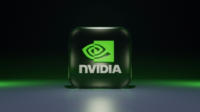 Nvidia Logo, Green, Dark background