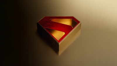 Superman, 8K, Minimalist, Logo, 5K, Golden background