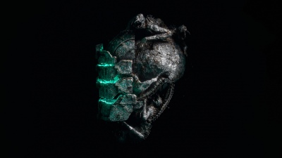 Isaac Clarke, Helmet, Dead Space, Black background, AMOLED, 5K, 8K, Neon