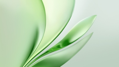 Glossy, Green abstract, Modern, 5K