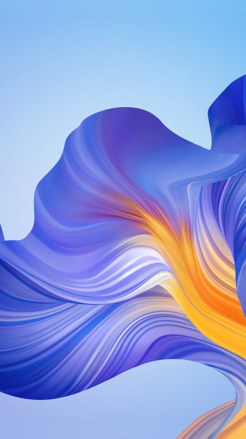 Blue abstract, Flow