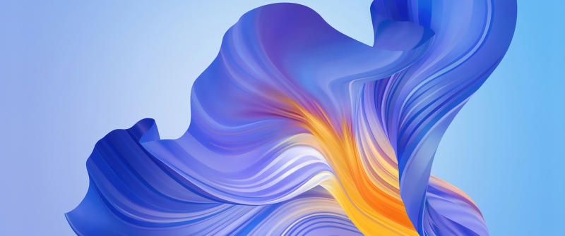 Blue abstract, Flow, Gradient background, Vibrant, 5K, Stock