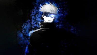 Satoru Gojo, Jujutsu Sorcerer, Dark background, Jujutsu Kaisen, 5K