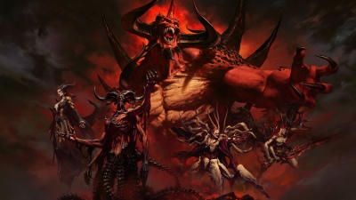 Diablo, 30th Anniversary, Game poster, 5K, Video Game, Lilith, Lord of Terror, Dark red