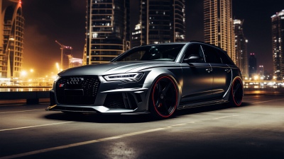 Audi RS 6 Avant performance, Widebody Kit, 5K, AI art