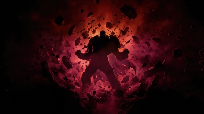 Onslaught, Marvel Comics, 5K, Concept Art, Red background