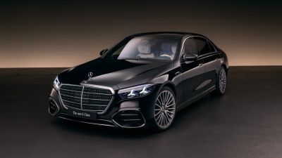 Mercedes-Benz S 500 4MATIC AMG Line lang, 2026, 5K, Luxury cars, Black cars
