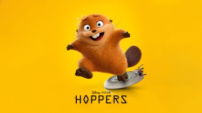 Mabel, Hoppers (2026), Pixar movies, Animation movies, Yellow background, 5K