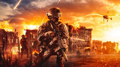 Call of Duty Warzone, Soldier, PlayStation 4, Xbox One, PC Games, 2020 Games