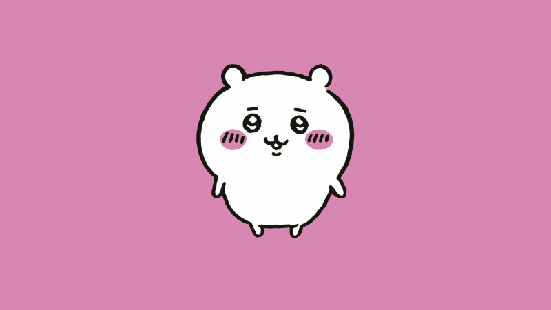Chiikawa, Nanka Chiisakute Kawaii Yatsu, Adorable, Cute cartoon, 5K, Pastel pink