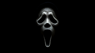 Ghostface, Mask, Horror Movies, Gothic, Scary, Scream, Black background, 5K, 8K
