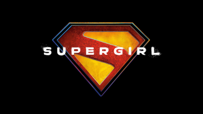 Supergirl (2026), Logo, Black background, 2026 Movies, DC Comics